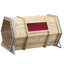 CLASSIC WORLD EDU Drewniany Plac Zabaw Baza XXL Tunel do Czołgania CLASSIC WORLD EDU Drewniany Plac Zabaw Baza XXL Tunel do Czołgania