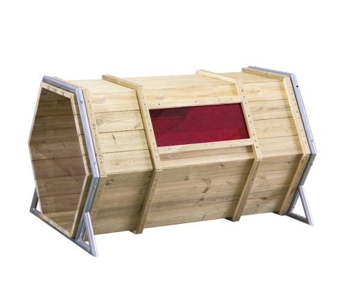 CLASSIC WORLD EDU Drewniany Plac Zabaw Baza XXL Tunel do Czołgania