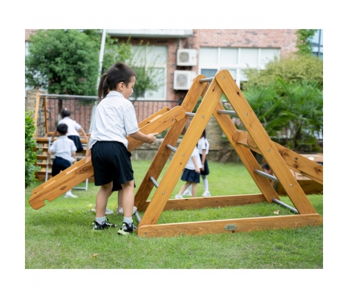 CLASSIC WORLD EDU Drewniany Plac Zabaw XL Zestaw Drabinka Montessori do Wspinaczki