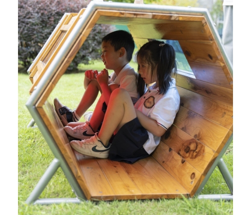 CLASSIC WORLD EDU Drewniany Plac Zabaw Baza XXL Tunel do Czołgania