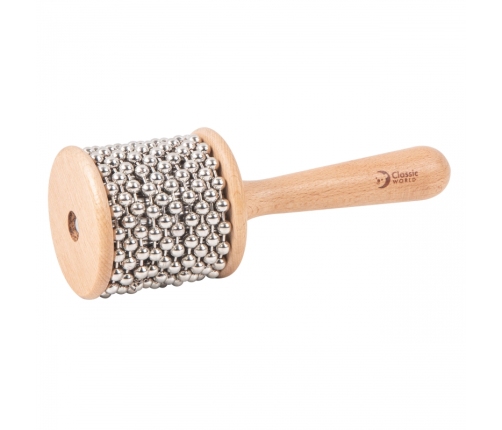 CLASSIC WORLD EDU Instrument Muzyczny Kabasa z Koralikami dla Dzieci