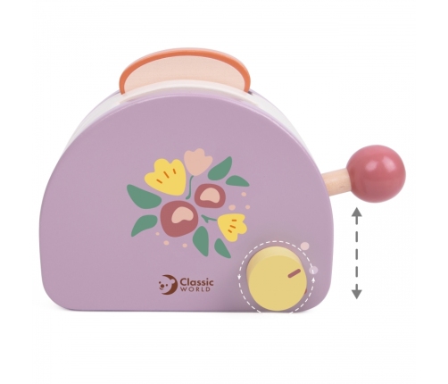 CLASSIC WORLD Drewniany Toster Śniadaniowy z Akcesoriami 13 el.