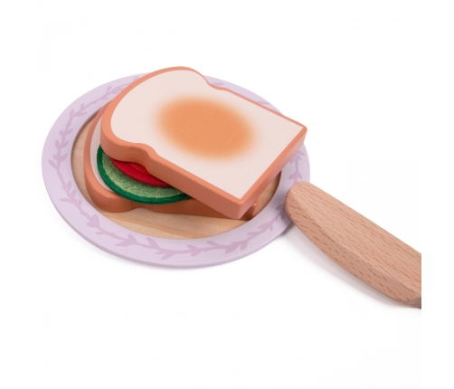 CLASSIC WORLD Drewniany Toster Śniadaniowy z Akcesoriami 13 el.