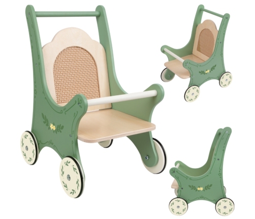 CLASSIC WORLD Drewniany Wózek Vintage dla Lalek