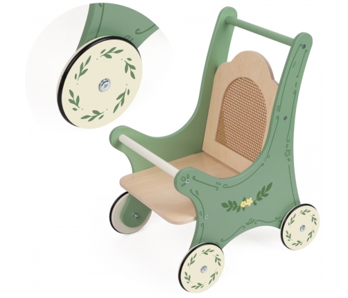 CLASSIC WORLD Drewniany Wózek Vintage dla Lalek
