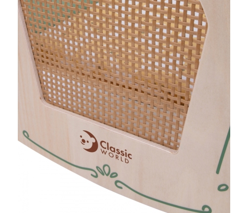 CLASSIC WORLD Drewniana Kołyska Vintage Łóżeczko dla Lalek