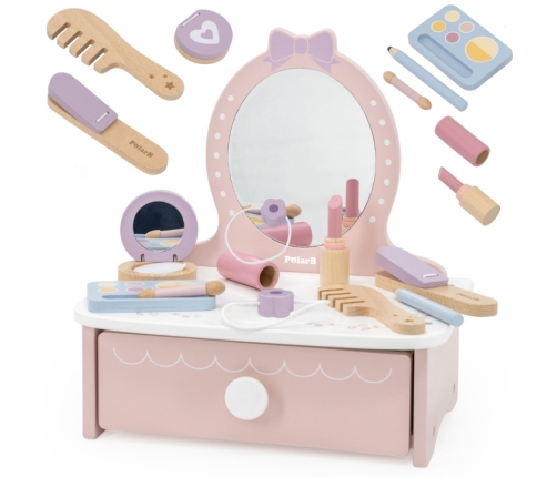 Viga Drewniana Toaletka z Akcesoriami Kącik Małej Księżniczki