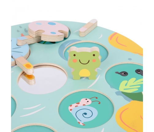 CLASSIC WORLD Gra Sensoryczna Liść Lotosu Dopasuj Kształty i Kolory