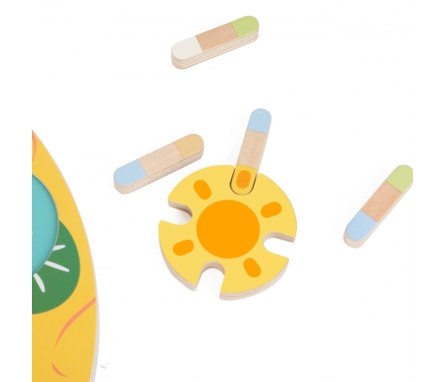 CLASSIC WORLD Gra Sensoryczna Liść Lotosu Dopasuj Kształty i Kolory