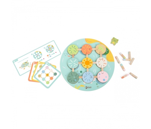 CLASSIC WORLD Gra Sensoryczna Liść Lotosu Dopasuj Kształty i Kolory