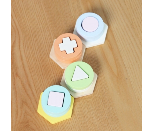 CLASSIC WORLD Sorter Montessori Kształtów i Kolorów Układanka Wieża