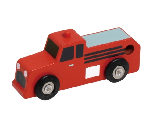 CLASSIC WORLD Drewniane Samochodziki Policja Straż Laweta Zestaw 3 szt.