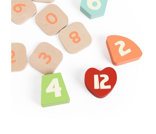 CLASSIC WORLD Zegar Miś Montessori Edukacyjny 3w1 Nauka Czasu Liczenia i Daty