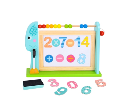 TOOKY TOY  Edukacyjna Tablica Na Biurko + 18 magnetycznych elementów
