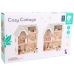 CLASSIC WORLD Wielki Drewniany Domek dla Lalek z mebelkami