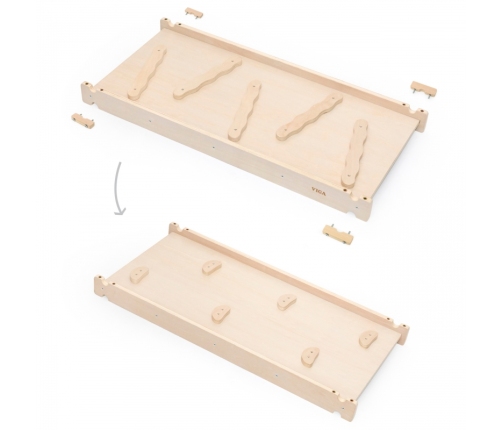 VIGA Drewniana Zjeżdżalnia Prosta Ścianka Wspinaczkowa