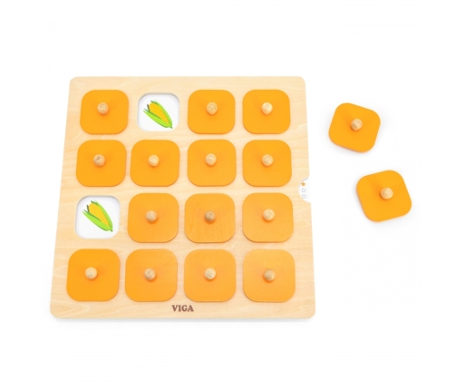 Viga Memory Gra Pamięciowa Zgadnij Obrazki 10 Kart Montessori