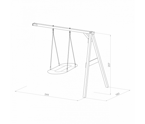 Axi Hustawka Ścienna Roxy Nest Brązowa