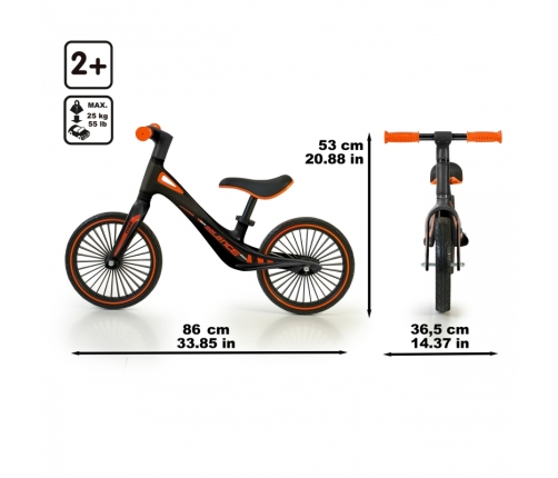 FEBER Rowerek Biegowy dla Dzieci Lekki Regulowne Siodełko