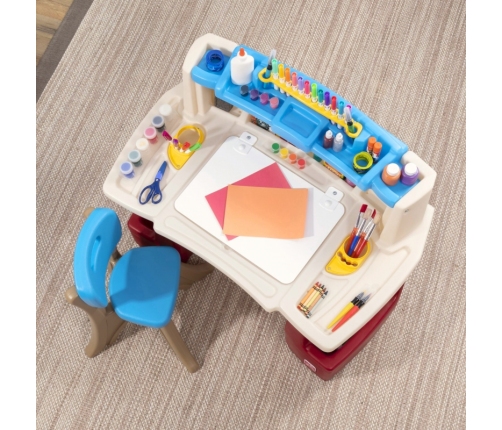 Step2 Biurko z Krzesełkiem Kącik plastyczny edukacyjny Delux