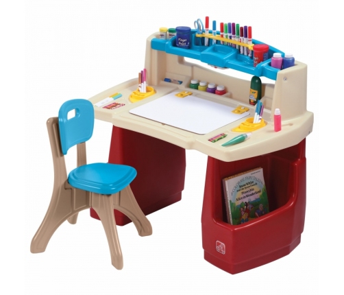 Step2 Biurko z Krzesełkiem Kącik plastyczny edukacyjny Delux
