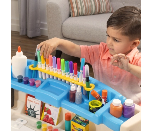 Step2 Biurko z Krzesełkiem Kącik plastyczny edukacyjny Delux