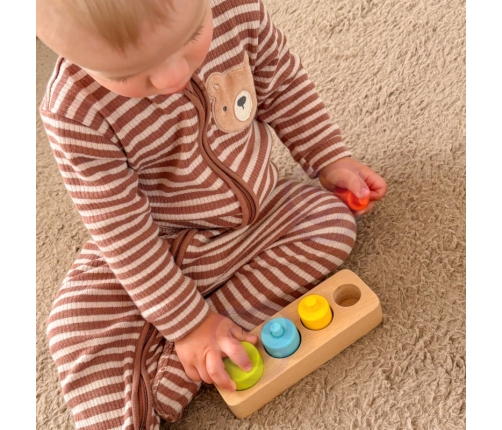 TOOKY TOY Box Pudełko XXL Montessori Edukacyjne 6w1 Sensoryczne 13-15 Mies