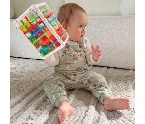 WOOPIE BABY Elastyczna Kostka Sensoryczna Sorter dla Dzieci Kolorowe Kształty 13 el.