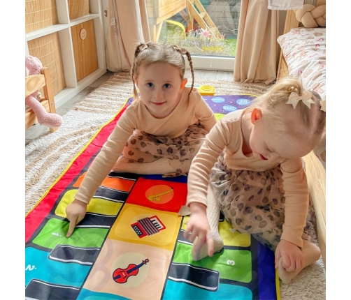 WOOPIE Interaktywna Mata Muzyczna do Tańczenia XXL