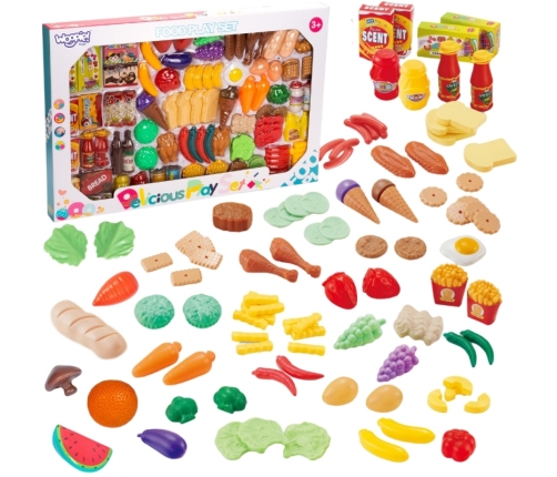 WOOPIE Zestaw do Kuchni Sklepu Warzywa Owoce 120el.