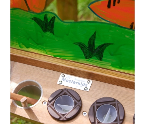 MASTERKIDZ 4 Stronna Tablica Przezroczysta Akrylowa Do Malowania + Kubeczki