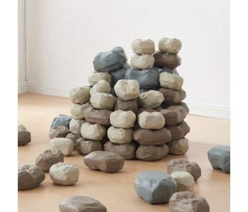 MASTERKIDZ Elastyczny Tor Kulkowy + Gumowe Kamienie Konstrukcyjne 98 el.