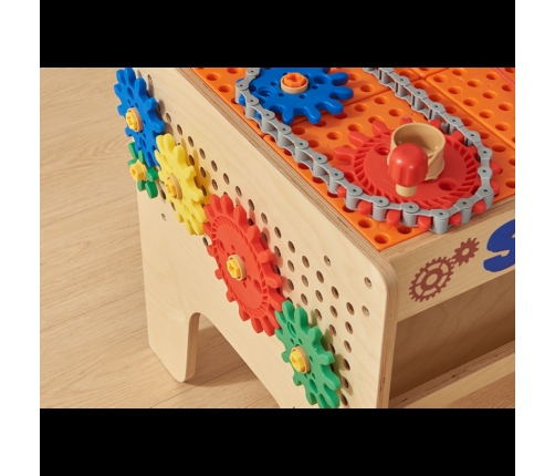 MASTERKIDZ Drewniany Warsztat XXL Montessori STEM z Narzędziami + Akcesoria