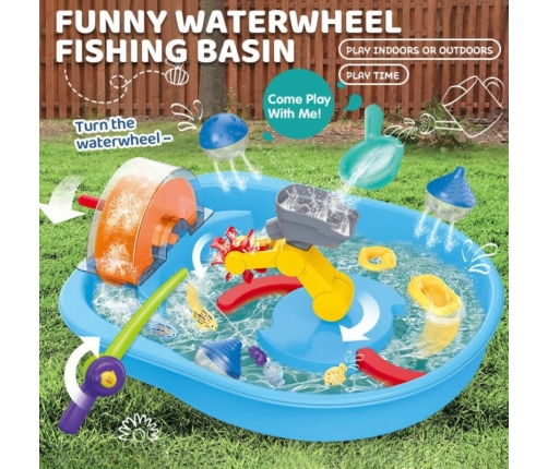 WOOPIE Tor Wodny 2w1 Gra Łowienie Rybek 14el.