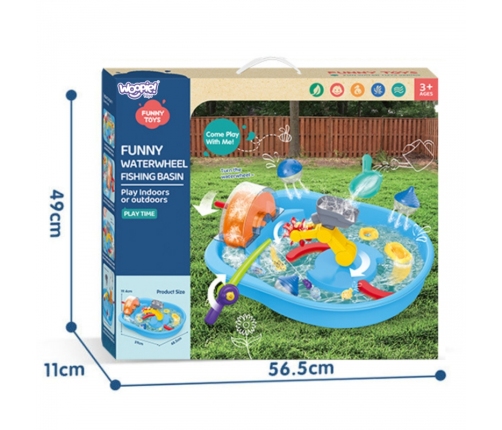 WOOPIE Tor Wodny 2w1 Gra Łowienie Rybek 14el.