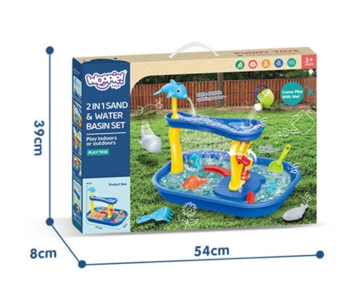 WOOPIE Stolik Wodny Wodospad Delfinek 11el.