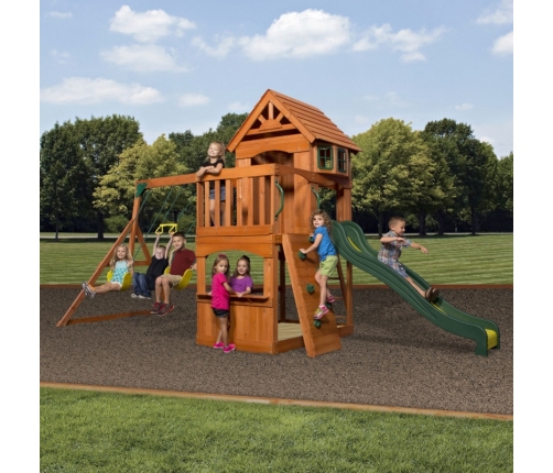 Ogromny Drewniany Plac Zabaw Atlantic Backyard Discovery Step2