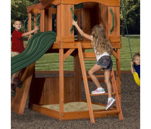 Ogromny Drewniany Plac Zabaw Atlantic Backyard Discovery Step2