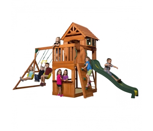 Ogromny Drewniany Plac Zabaw Atlantic Backyard Discovery Step2