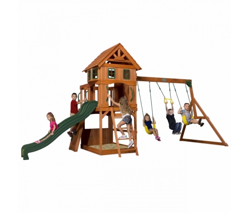 Ogromny Drewniany Plac Zabaw Atlantic Backyard Discovery Step2