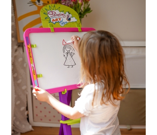 WOOPIE Tablica 3w1 Magnetyczna Suchościeralna Malowanie Światłem