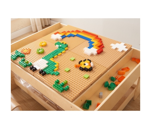 MASTERKIDZ Zestaw Klocków Konstrukcyjnych STEM 563 el. z Nakładkami na Panel 4 szt.