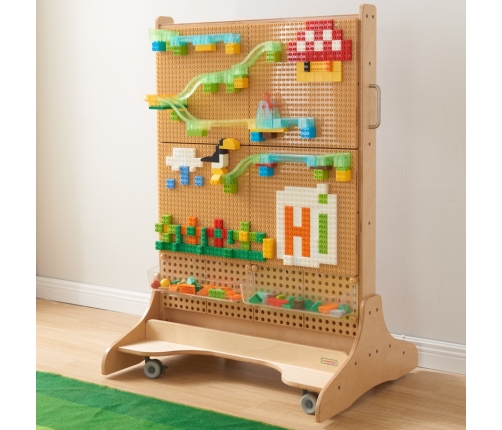 MASTERKIDZ Zestaw Klocków Konstrukcyjnych STEM 563 el. z Nakładkami na Panel 4 szt.