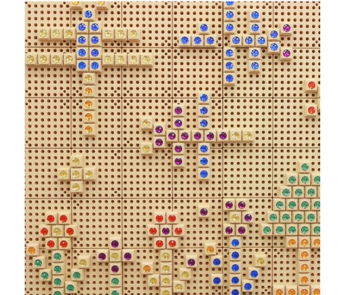 MASTERKIDZ Drewniana Tablica STEM Wolnostojąca XXL w Kształcie Domu + Akcesoria