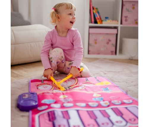 WOOPIE Duża Mata Muzyczna 2w1 Perkusja Interaktywna Pianino