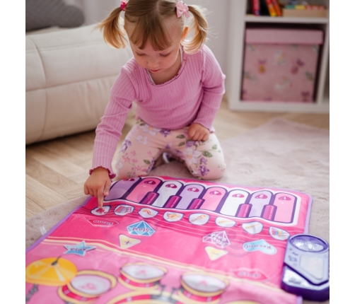 WOOPIE Duża Mata Muzyczna 2w1 Perkusja Interaktywna Pianino