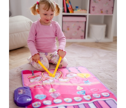 WOOPIE Duża Mata Muzyczna 2w1 Perkusja Interaktywna Pianino