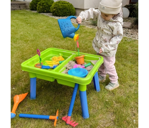 WOOPIE Stolik Wodny 2w1 Piaskownica 13 Akc.