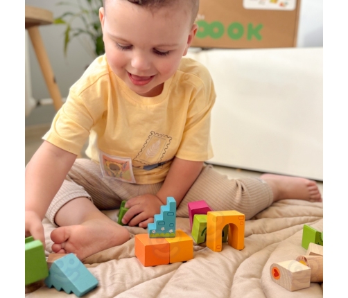 TOOKY TOY Box Pudełko XXL Montessori Edukacyjne 7w1 Sensoryczne 22-24 Mies