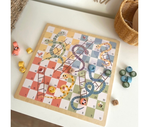 WOOPIE GREEN Gry Planszowe Logiczne 2w1 Ludo Chińczyk + Uwolnij Zwierzątka